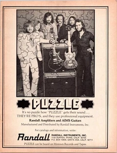 VINTAGE 1975 RANDALL GUITAR AMPS PUZZLE PRINT AD - Picture 1 of 1