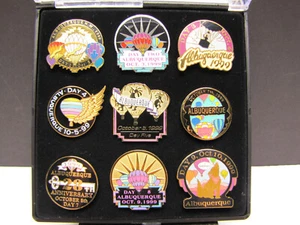 1999 Albuquerque Balloon Festival Fiesta - Limited Ed Day Pin Collectors Box Set - Picture 1 of 9