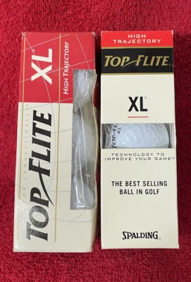 TOP FLITE XL alta trajetória dois 3 pacotes 6 novas bolas de golfe - Imagem 1 de 4