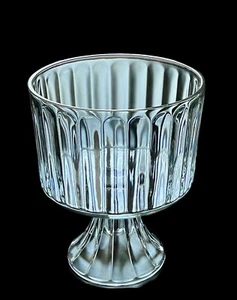 The Toscany Collection Klarglas 8,5"" Klein Kompott Sockel Schüssel Top - Bild 1 von 9