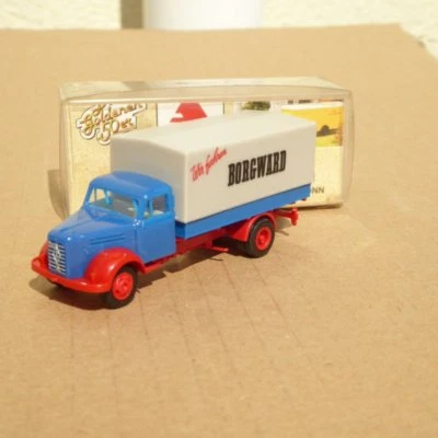 Albedo H0 Borgward Autocarro Cassone/Telone " Noi Fahren ", 1:87 IN Conf, Raro - Immagine 1 di 2