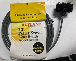 RUTLAND 20' Spazzola sfiato stufa a pellet o asciugatrice per rimozione fuliggine e detriti 17419 - Foto 1 di 4