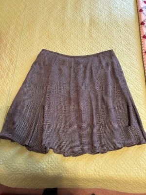 FALDA 100% SEDA PARA MUJER, NEGRA MULTICOLOR, TALLA 16, ELLEN TRACY Foto 1 de 4