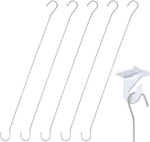 Ceiling and Window Double C Display Hook Sign Holders Brand, 6 Inch, Steel, 3/3 - Picture 1 of 3