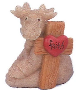 Faithe Elch + Kreuz Steinbruch Tiere #48104 NEU SCHNELLER ~ VERSAND - Bild 1 von 1