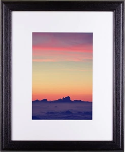 Wiltshire 236, 20 X 24 Simple Black Hardwood Picture Frame with Wh - Picture 1 of 12