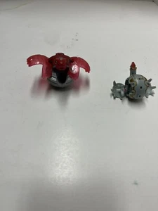 Bakugan Lot Of 2 - Battle Brawler Red Pyrus 2011 And Some Other One - Picture 1 of 5