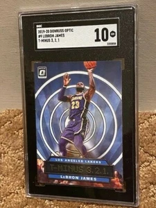 2019-20 Donruss Optic Lebron James Silver T-Minus 3,2,1 SGC 10 lakers Card #9 - Bild 1 von 1