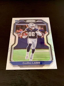 2020 Panini Prizm CeeDee Lamb SILVER PRIZM Dallas Cowboys RC Rookie - Picture 1 of 3
