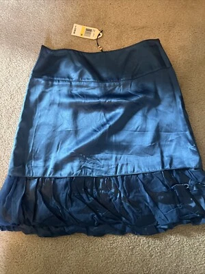 Studio M Skirt Nicole Sapphire Size Side zip Skirt Size Medium - Image 1 of 4