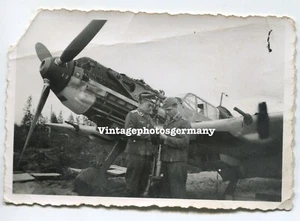 D5545 Foto deutsches Flugzeug Me109 Bf109  Jäger Jagdflugzeug - Bild 1 von 2