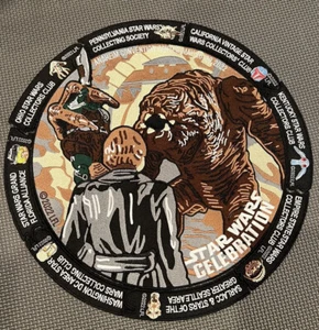 Star Wars Celebration 2022 Anaheim Puzzle Patch Set Rancor Luke Jedi - Picture 1 of 9