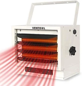 Ventisol 5000 W Garagenheizung 240 V elektrischer Hartdrahtlüfter Zwangs-Industrieheizung - Bild 1 von 6