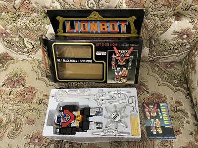 Vintage 1980s Voltron Lionbot Diecast Black Lion & Weapons - Complete In Box! - Image 1 of 4