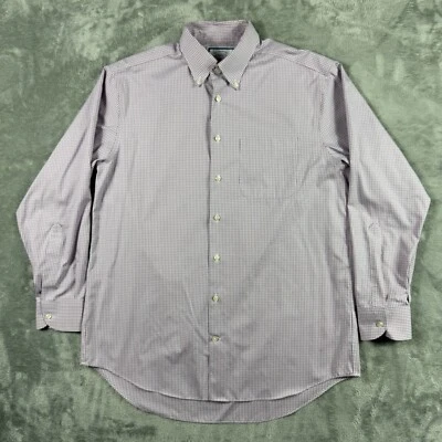 Camisa de vestir Charles Tyrwhitt para hombre 16,5/34 rosa a cuadros calce ajustado a cuadros de negocios Foto 1 de 4