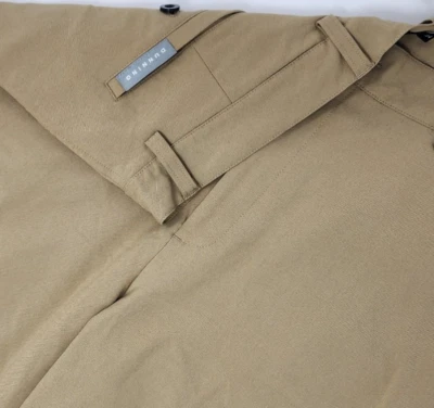 Dunning 高尔夫短裤男式 34 码棕褐色 10 英寸内缝平前弹力 — 第 1/4 张图片