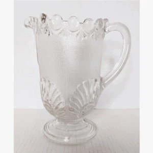 EAPG Westmoreland Glas SHELL & JEWEL klar Krug 1893 Victor Nugget Antik  - Bild 1 von 11