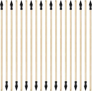 50pc Soft Rubber Wooden Arrow Bamboo Arrows Toy Arrows for Archery Bows Outdoor - Picture 1 of 8