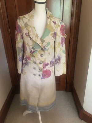 Abrigo floral de lino Etro Foto 1 de 4