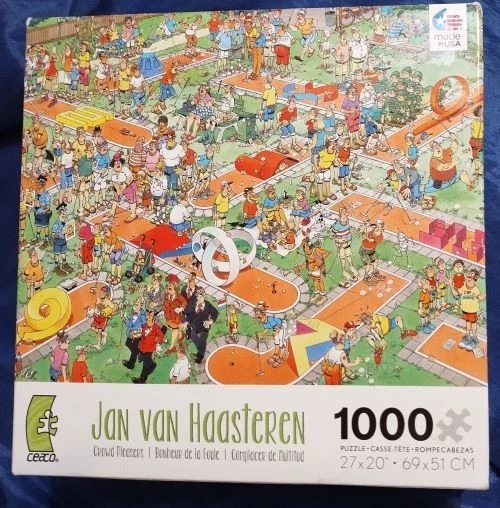 Ceaco Puzzle Jan Van Haasteren 疯狂高尔夫,1000 块,2013 年制造,全新 — 第 1/1 张图片