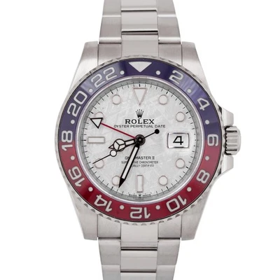 NUEVO Reloj Rolex GMT-Master II METEORITE PEPSI 18K Oro Blanco 126719 CAJA NEGRA Foto 1 de 4