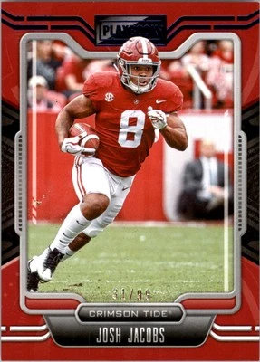 2022 Panini Chronicles Draft Picks Playbook Blue #22 Josh Jacobs /99 - FB - Image 1 of 2