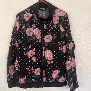 Z by Zella big girls Sz XS 5-6 floral spring lightweight jacket - Picture 1 of 9