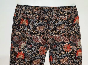 Lisette L Montreal Ankle Pants Womens 14 Floral Paisley Print Stretch Pull On - Picture 1 of 8