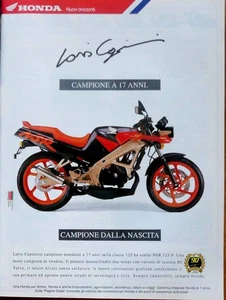 Publicité papier en ITALIEN, MOTO HONDA NSR 125 F mai 1991 MEP - Photo 1/1