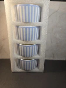 Round House Sicilia Stripe Set di 4 ciotole per immersione. Nuovo con scatola!  - Foto 1 di 8