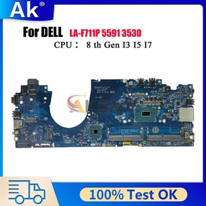 Laptop Motherboard For Dell Latitude 15 5591 3530 LA-F711P i5 i7 084F86 00H37N - Picture 1 of 6