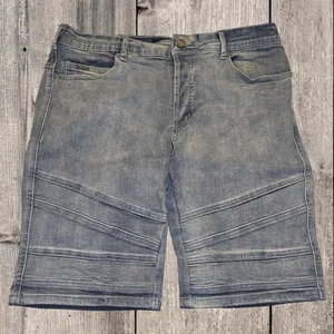 Nana Judy Men's The Axis Light Blue Denim Shorts W34 - Picture 1 of 3