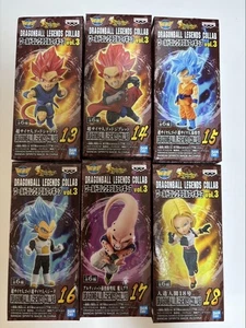 Dragon Ball Legends Collec. Warcolle Fig. Vol.3 6 Tipos Super Saiyan God Goku V - Imagen 1 de 3