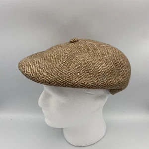 Kangol Design Zeitungsjunge Cabby Mütze Kappe Wollmischung Tweed Large Made in England - Bild 1 von 7