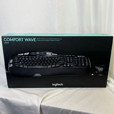 Logitech MK550 Comfort Wave Wireless Keyboard and Mouse Combo OPEN BOX New - Image 1 of 4