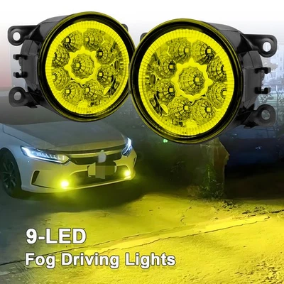Yellow LED Bumper Fog Light Lamps DRL Fit For Land Rover Range Rover Sport 09-13 - Image 1 of 4