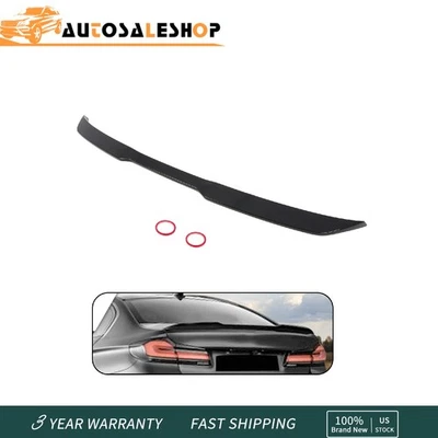 Black M5 Style Rear Trunk Spoiler Wing Lip For BMW 5 Series G30 530i 2017-2023 - Изображение 1 из 4