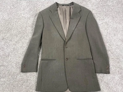 Armani Collezioni Sport Coat Mens 36R 46 EU Gray Brown Herringbone Made in Italy - Image 1 of 4