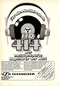 3w21873/ Alte Reklame aus 1972 – SENNHEISER Kopfhörer - Picture 1 of 1