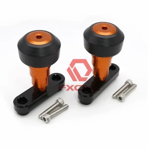 CNC Orange Frame Slider Crash Protector Guard For DUKE390 DUKE 200 250 390 14-22 - Picture 1 of 7