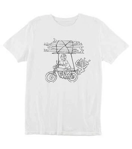 O'Neill Big Boys M Short Sleeve T-Shirt White Rider Motorcycle Bike Surfboard - Picture 1 of 1