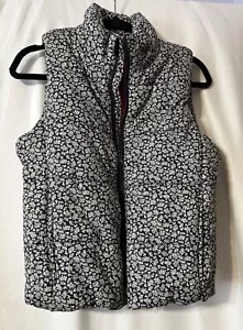 Princess Vera Wang Black White Red Sleeveless Puffer Vest Sz S (J23) - Picture 1 of 9