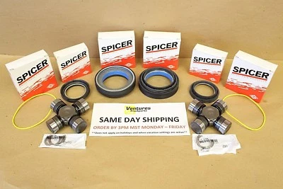 1998- 04 Ford F250 F350 Super Duty Dana 50 60 Front Seal Grease Able U Joint Kit - Image 1 of 4