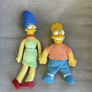 1990 Vintage Bart Simpson Burger King Meet The Simpsons Plush Doll Hard Head - Picture 1 of 6