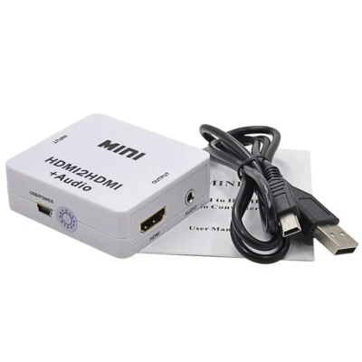 HDMI2HDMI + Audio HDMI a HDMI Video Convertitore Splitter Adattatore Analogico Digitale - Immagine 1 di 4