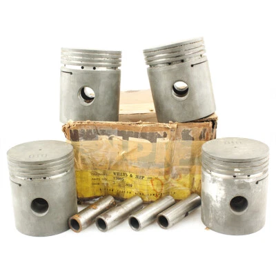Jeep Willys 1938-1957 juego de pistones con pasador 4 cilindros gran tamaño 0,10 nuevo de stock  Foto 1 de 4