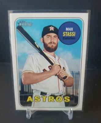 2018 Topps Heritage Max Stassi Houston Astros #573 - Image 1 of 2