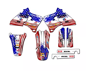 1998-2002 YZ 426 F MERICA Usa Senge Graphics Kit Compatible with Yamaha - Foto 1 di 10