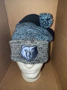 '47 Brand NBA MEMPHIS GRIZZLIES Gray, Blue & Black Knit Pom-Pom Beanie Hat - NWT - Picture 1 of 4