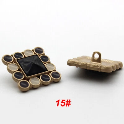 Round Inlaid Pearl Buttons Metal Buttons Dresses Sweaters Decorative Buttons - Image 1 of 4